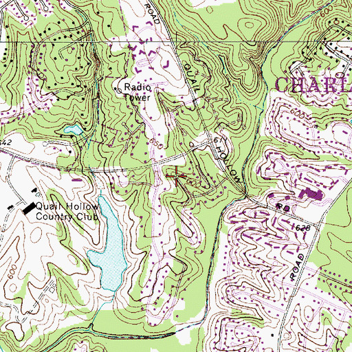 Topographic Map of Township 4, Sharon (historical), NC
