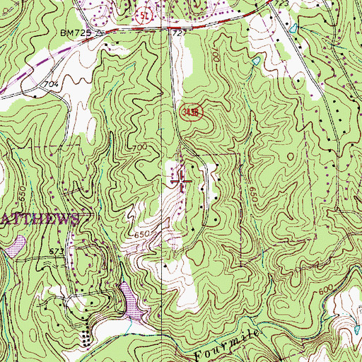 Topographic Map of Township 5-Providence, NC