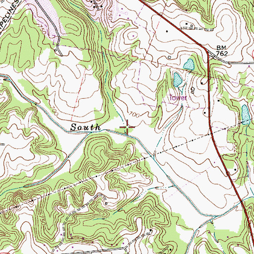 Topographic Map of Township 9-Deweese, NC