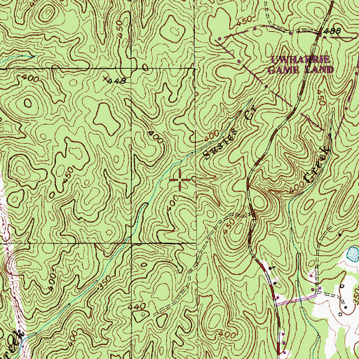 Topographic Map of Township of Cheek Creek, NC