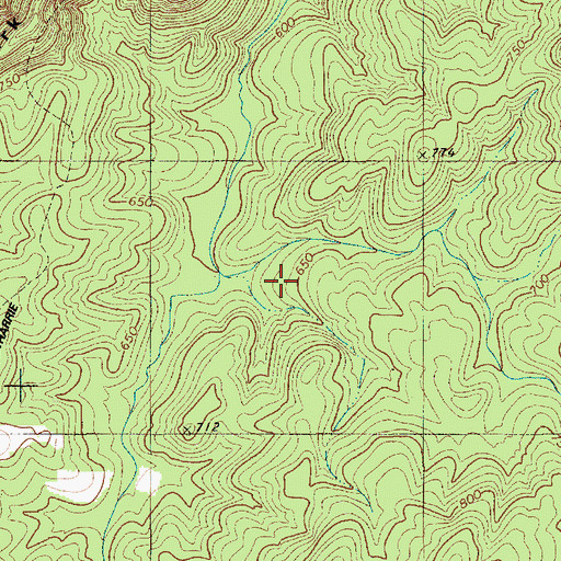 Topographic Map of Township of Ophir, NC