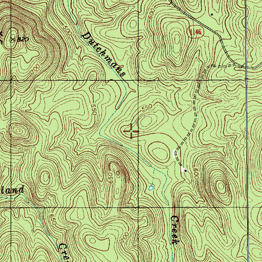 Topographic Map of Township of Uwharrie, NC