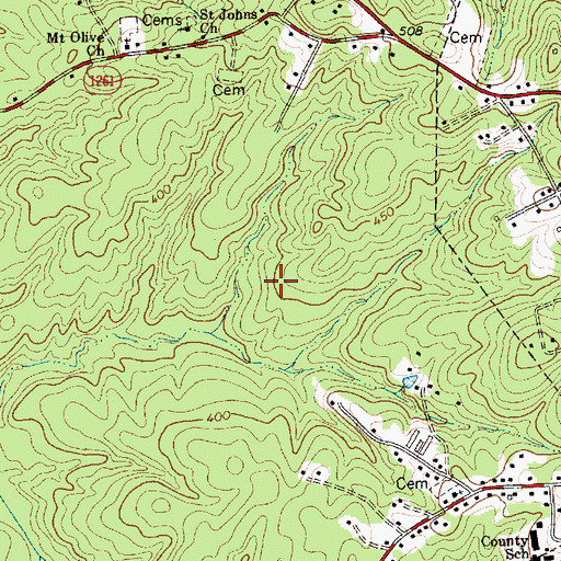 Topographic Map of Township 1-Carthage, NC