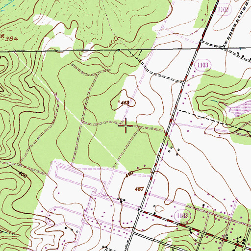 Topographic Map of Township 8-Sandhills, NC