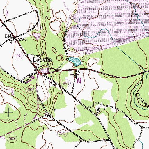 Topographic Map of Township 10-Little River, NC