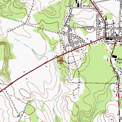 Topographic Map of Township of Jackson, NC