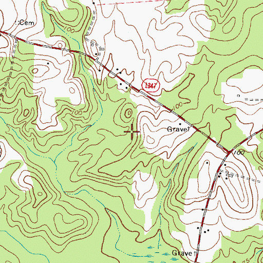 Topographic Map of Township of Wiccacanee, NC