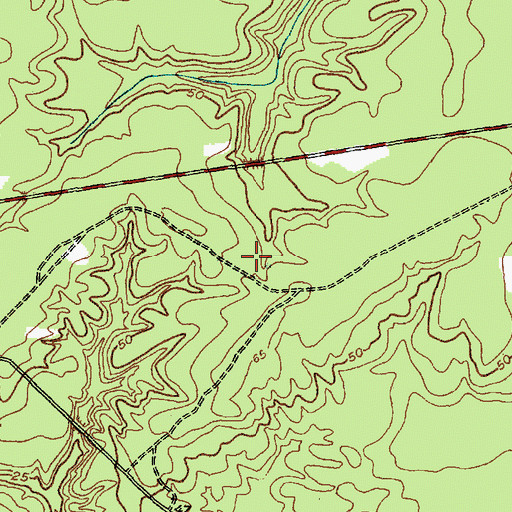 Topographic Map of Township of Stump Sound, NC