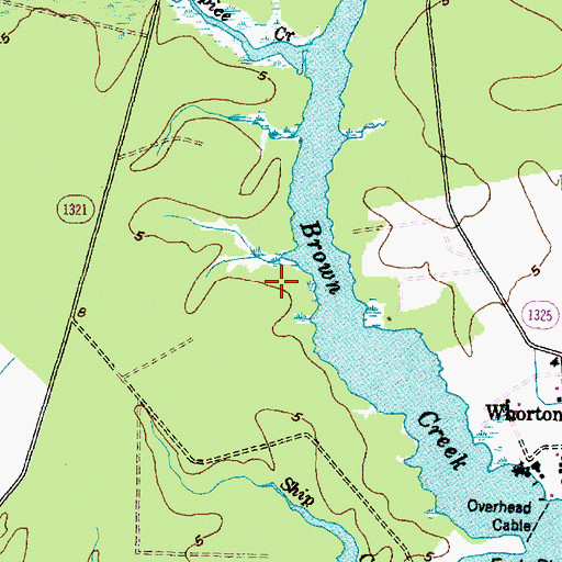 Topographic Map of Township 2, NC
