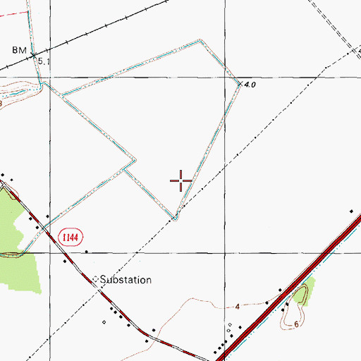Topographic Map of Township of Mount Hermon, NC