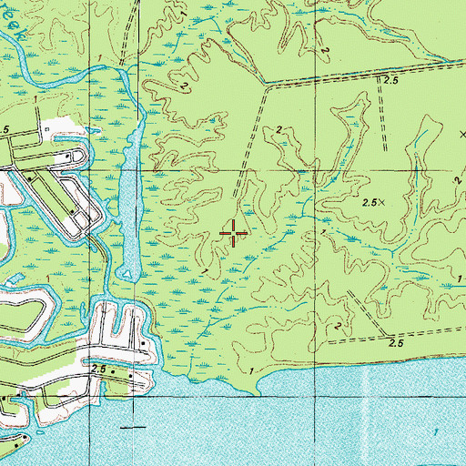 Topographic Map of Township of Bethel, NC