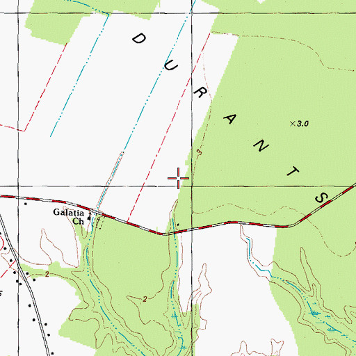 Topographic Map of Township of New Hope, NC