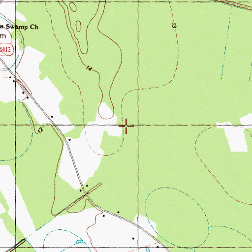 Topographic Map of Township of Belvoir, NC