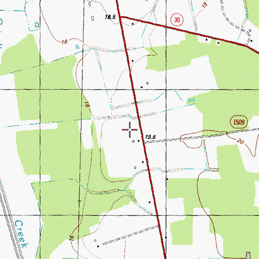 Topographic Map of Township of Bethel, NC