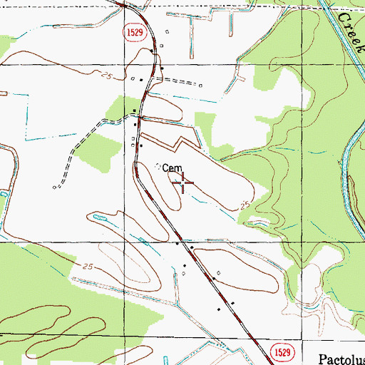 Topographic Map of Township of Pactolus, NC