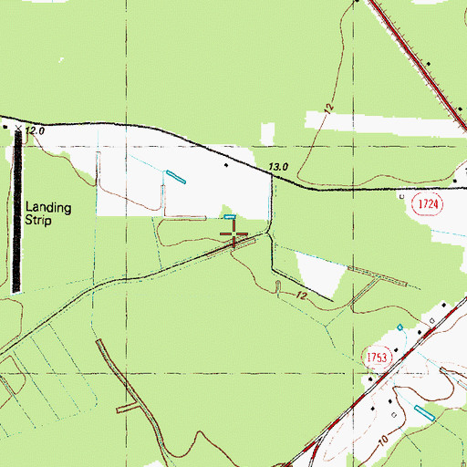 Topographic Map of Township of Swift Creek, NC