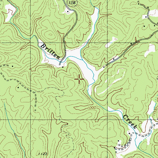 Topographic Map of Township of Cooper Gap, NC