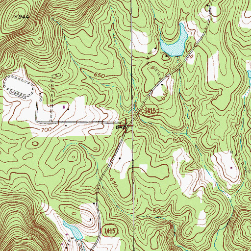 Topographic Map of Township of Back Creek, NC