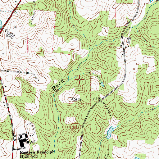 Topographic Map of Township of Columbia, NC