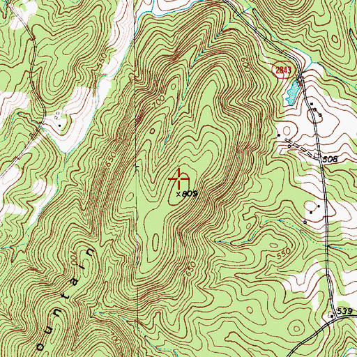 Topographic Map of Township of Richland, NC