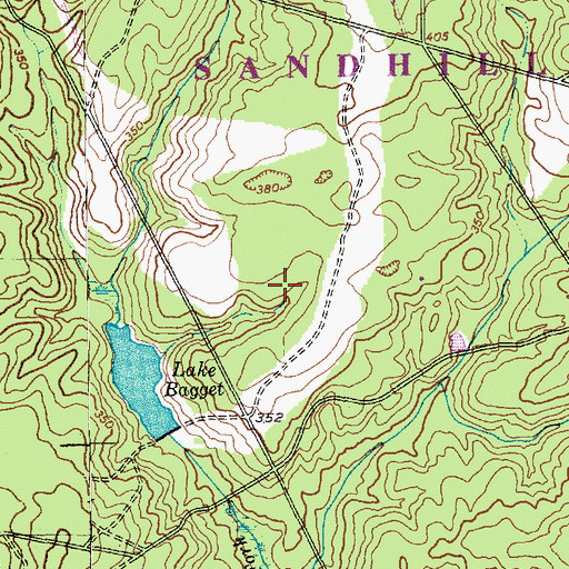 Topographic Map of Township of Beaverdam, NC