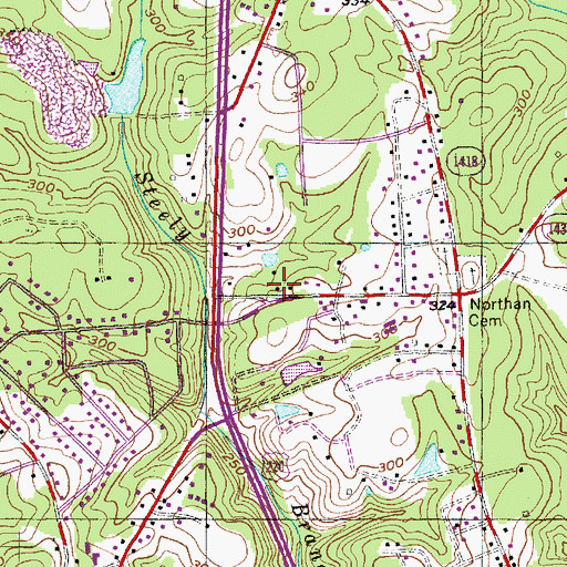 Topographic Map of Township of Rockingham, NC