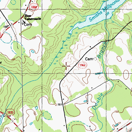 Topographic Map of Township of East Howellsville, NC