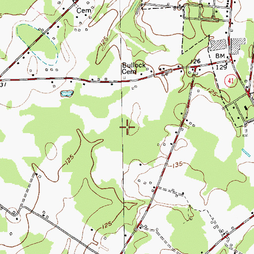 Topographic Map of Township of Fairmont, NC