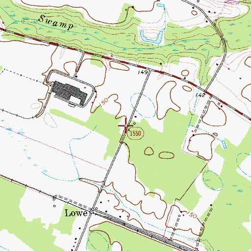 Topographic Map of Township of Raft Swamp, NC