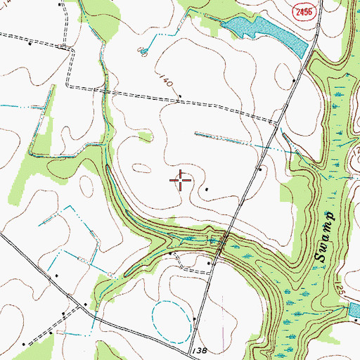 Topographic Map of Township of Thompson, NC