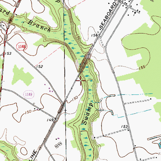 Topographic Map of Township of Union, NC