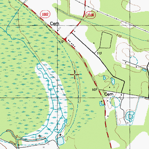 Topographic Map of Township of Wisharts, NC