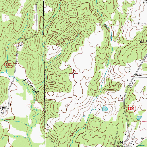 Topographic Map of Township of Madison, NC