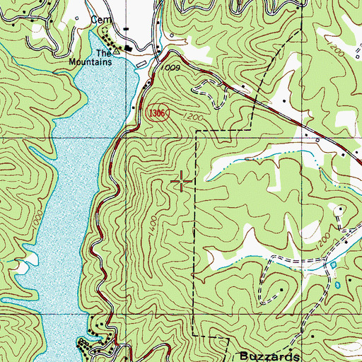 Topographic Map of Township of Chimney Rock, NC