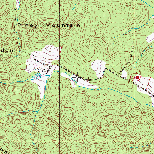 Topographic Map of Township of Duncans Creek, NC