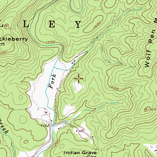 Topographic Map of Township of Golden Valley, NC