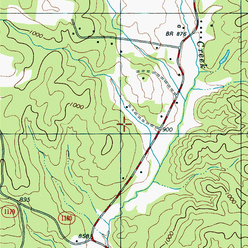 Topographic Map of Township of Green Hill, NC
