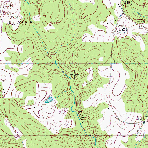 Topographic Map of Township of Sulphur Springs, NC