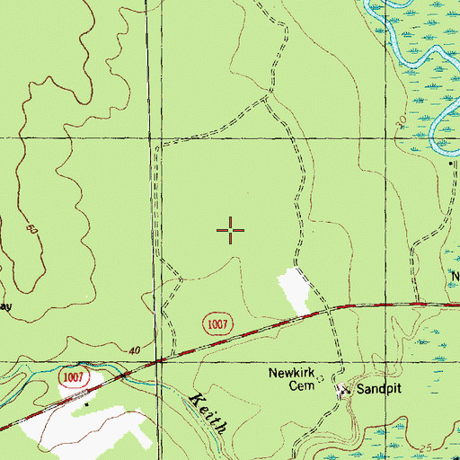 Topographic Map of Township of Franklin, NC