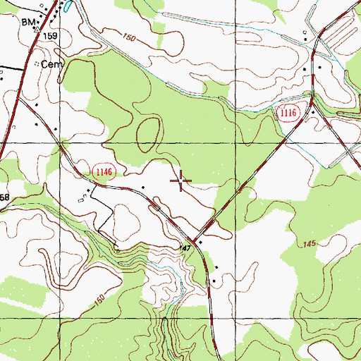 Topographic Map of Township of South Clinton, NC
