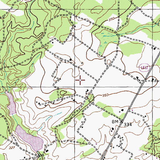 Topographic Map of Township of Spring Hill, NC
