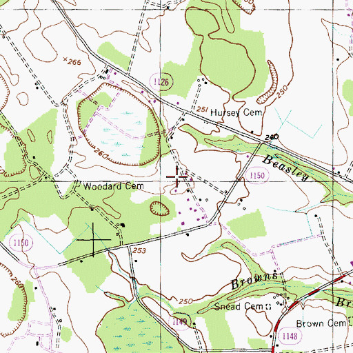 Topographic Map of Township of Williamson, NC