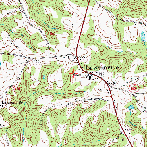 Topographic Map of Township of Peters Creek, NC