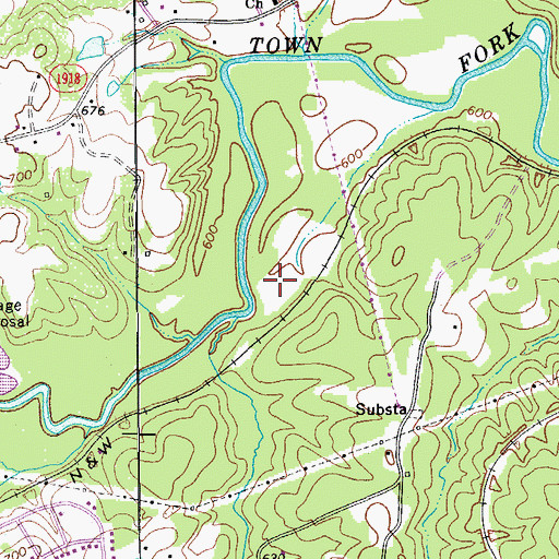 Topographic Map of Township of Sauratown, NC