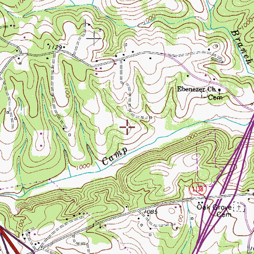 Topographic Map of Township of Elkin, NC