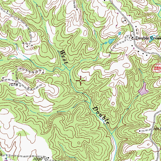 Topographic Map of Township of Rockford, NC