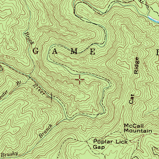 Topographic Map of Township of Boyd, NC
