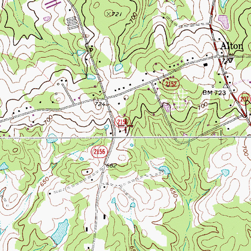 Topographic Map of Township of Buford, NC