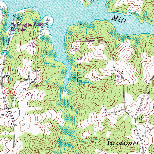 Topographic Map of Township of Middleburg, NC