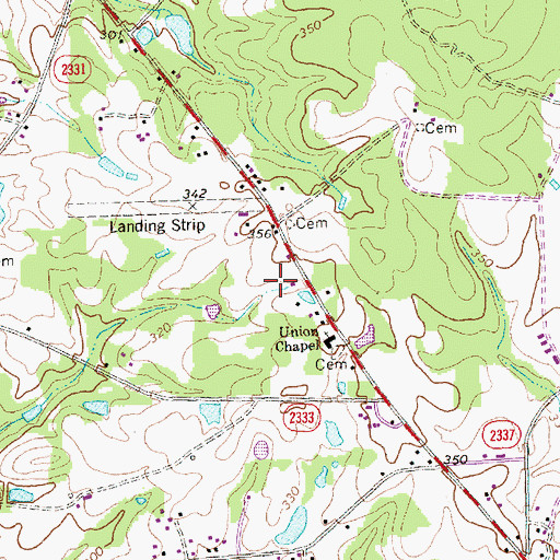 Topographic Map of Township of Little River, NC